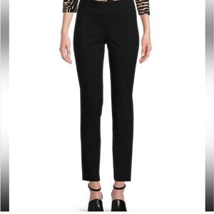 J. McLaughlin Black Straight Leg Pull on Chino Pants